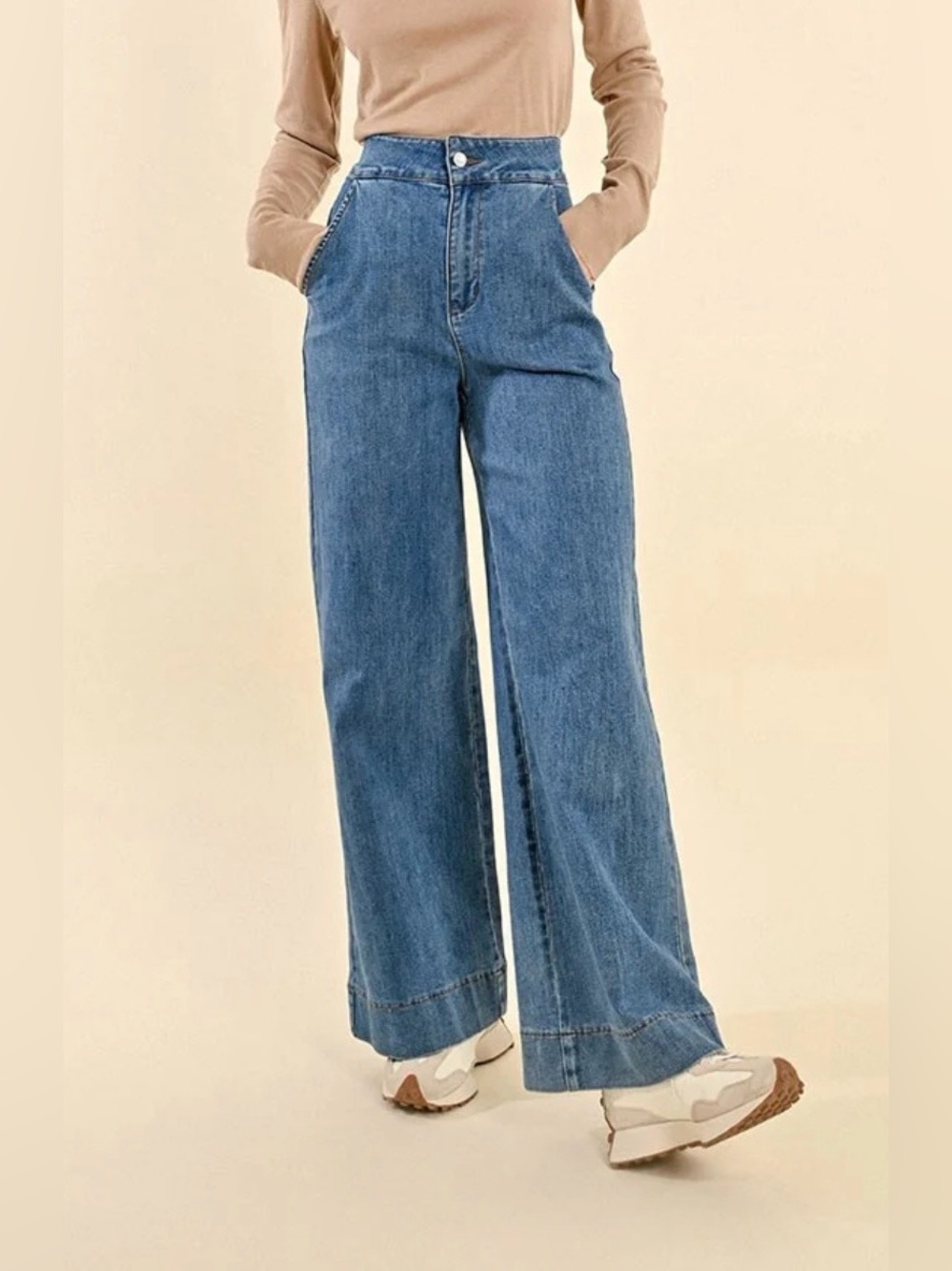 Molly Bracken High Rise Wide Leg Jeans